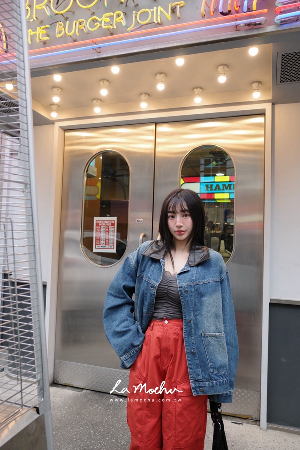 銀扣鉚釘大口袋工作褲
